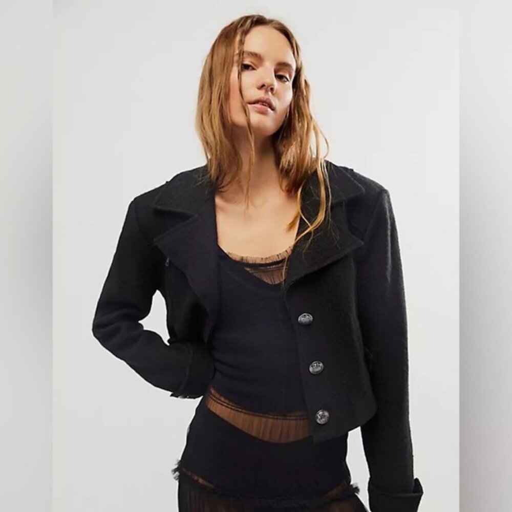 Free People Black Mimi Jacket - M - NWT